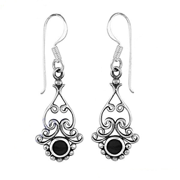 925 silver black onyx dangle earrings for women | gift jewelry