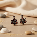 将图像加载到图库查看器中， 925 Silver Garnet Flower Earrings | Women's Jewelry Gift

