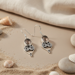 将图像加载到图库查看器中， 925 Silver Smoky Quartz Earrings for Women | Dangle Earrings
