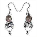将图像加载到图库查看器中， 925 Silver Smoky Quartz Earrings for Women | Dangle Earrings
