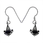 将图像加载到图库查看器中， 925 Silver Onyx Drop Earrings for Women | Daily Wear
