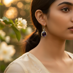 将图像加载到图库查看器中， 925 Silver Oval Stone Drop Earrings for Women | Gift Jewelry
