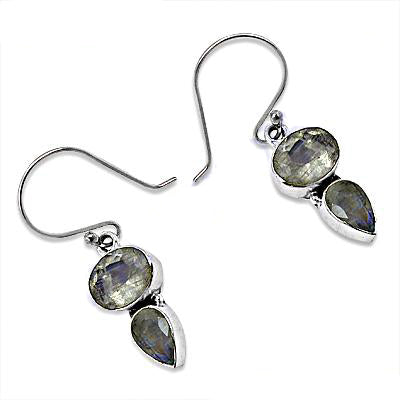 925 silver gemstone earrings for women | daily wear jewelry