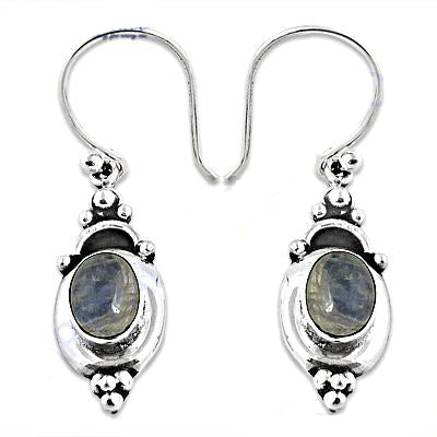 925 sterling silver moonstone drop earrings for women | gift