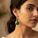 Load image into Gallery viewer, 925 Silver Turquoise &amp; Coral Earrings for Women | Dangle Jewelry
