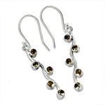 将图像加载到图库查看器中， 925 Silver Citrine Drop Earrings for Women | Dainty Jewelry
