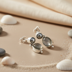Load image into Gallery viewer, 925 Silver Pearl &amp; Moonstone Drop Earrings for Women
