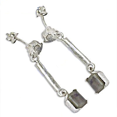925 silver labradorite drop earrings for women | dangle jewelry