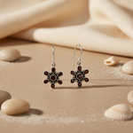 将图像加载到图库查看器中， 925 Silver Garnet Flower Earrings | Women's Jewelry Gift
