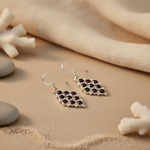 将图像加载到图库查看器中， 925 Silver Garnet Drop Earrings for Women | Gemstone Jewelry

