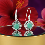 Load image into Gallery viewer, 925 Sterling Silver Turquoise Earrings for Women | Daily Wear Gift
