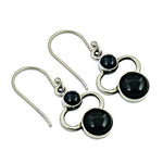 将图像加载到图库查看器中， 925 Silver Black Onyx Earrings for Women | Daily Wear
