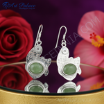 Load image into Gallery viewer, 925 Sterling Silver Jade Drop Earrings for Women | Gift
