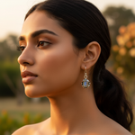 Load image into Gallery viewer, 925 Silver Moonstone Drop Earrings for Women | Dangle Earrings
