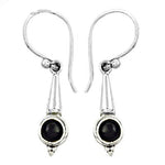 将图像加载到图库查看器中， 925 Silver Black Onyx Dangle Earrings for Women | Gift

