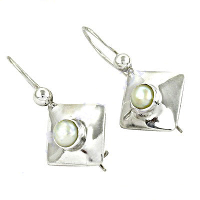 925 silver pearl earrings for women | dangle jewelry gift