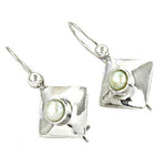 将图像加载到图库查看器中， 925 Silver Pearl Earrings for Women | Dangle Jewelry Gift

