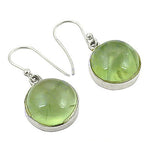 Load image into Gallery viewer, 925 Silver Peridot Earrings | Green Gemstone Drop Earrings for Women
