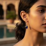 Load image into Gallery viewer, 925 Silver Lapis Lazuli Earrings for Women | Gemstone Jewelry
