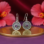 Load image into Gallery viewer, 925 Silver Amethyst Drop Earrings for Women | Dangle Jewelry
