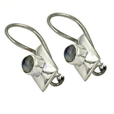925 silver moonstone drop earrings for women | dainty jewelry