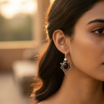 将图像加载到图库查看器中， 925 Silver Garnet Earrings for Women | Dangle Jewelry Gift
