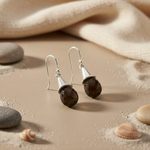 将图像加载到图库查看器中， 925 Silver Black Onyx Drop Earrings for Women | Gift

