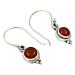 将图像加载到图库查看器中， 925 Silver Carnelian Earrings for Women | Gemstone Jewelry
