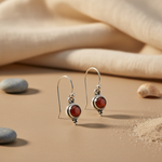 将图像加载到图库查看器中， 925 Silver Carnelian Earrings for Women | Gemstone Jewelry
