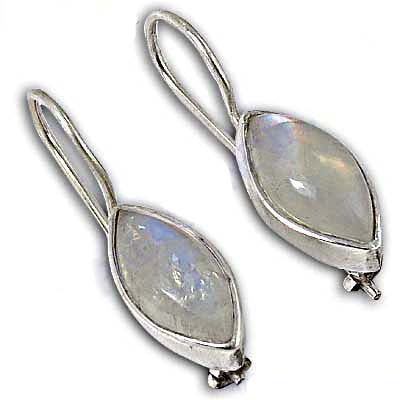 925 silver moonstone teardrop earrings for women | dainty jewelry