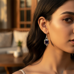 将图像加载到图库查看器中， 925 Silver Iolite Earrings for Women | Gemstone Jewelry
