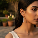 Load image into Gallery viewer, 925 Silver Moonstone Drop Earrings for Women | Dainty Jewelry
