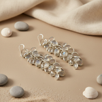 Load image into Gallery viewer, 925 Silver Moonstone Cluster Earrings for Women | Dangle Earrings
