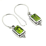 将图像加载到图库查看器中， 925 Silver Peridot Earrings for Women | Green Gemstone Jewelry
