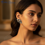 Load image into Gallery viewer, Silver Sapphire Stud Earrings for Women | Dainty Jewelry Gift
