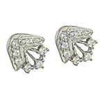 将图像加载到图库查看器中， Silver Cubic Zirconia Stud Earrings | Women's Daily Wear Jewelry

