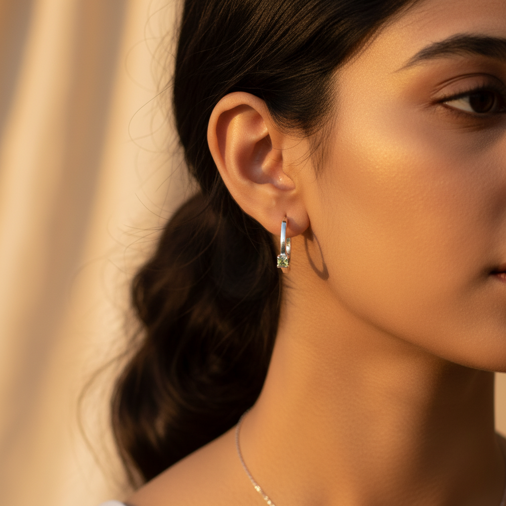 925纯银宝石耳环 | 女士款