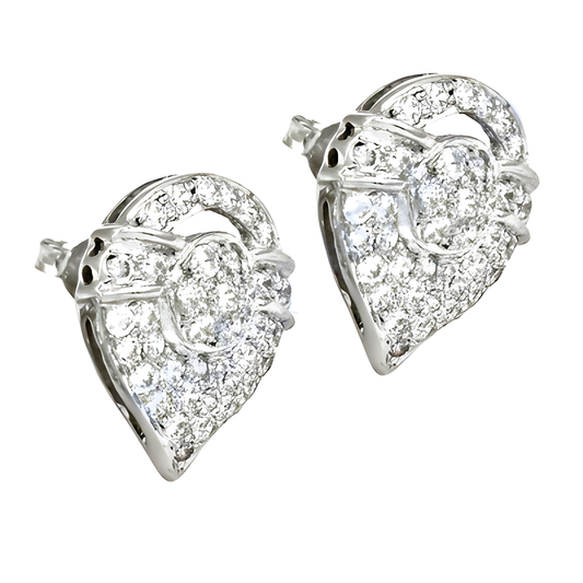 Fabulous Cubic Zirconia Gemstone Silver Earrings Coolest Cz Earrings Fantastic Cz Earrings