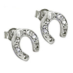 将图像加载到图库查看器中， 925 Silver Horseshoe Stud Earrings for Women | Gift
