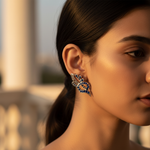 将图像加载到图库查看器中， 925 Silver Blue Sapphire Earrings for Women | Dainty Jewelry
