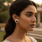 Load image into Gallery viewer, 925 Silver Garnet Stud Earrings for Women | Gemstone Jewelry
