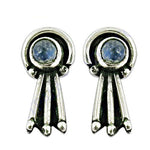 Load image into Gallery viewer, 925 Silver Moonstone Stud Earrings for Women | Dainty Jewelry
