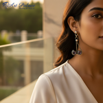 Load image into Gallery viewer, 925 Silver Amethyst Drop Earrings for Women | Gemstone Jewelry
