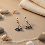 将图像加载到图库查看器中， 925 Silver Amethyst Drop Earrings for Women | Gemstone Jewelry
