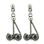 将图像加载到图库查看器中， 925 Silver Amethyst Drop Earrings for Women | Gemstone Jewelry
