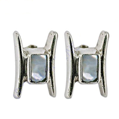 925 silver mother of pearl stud earrings for women | gift