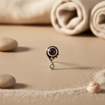 Load image into Gallery viewer, 925 Silver Garnet Stud Earrings for Women | Dainty Jewelry
