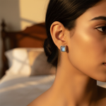 将图像加载到图库查看器中， 925 Silver Moonstone Stud Earrings for Women | Gift Jewelry
