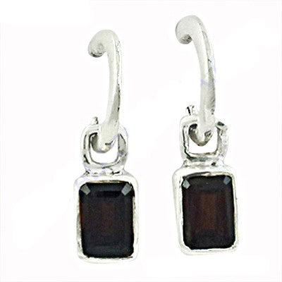 925 silver black stone drop earrings for women | gift jewelry