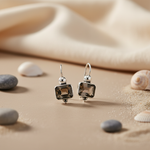将图像加载到图库查看器中， 925 Silver Smoky Quartz Earrings for Women | Gemstone Jewelry
